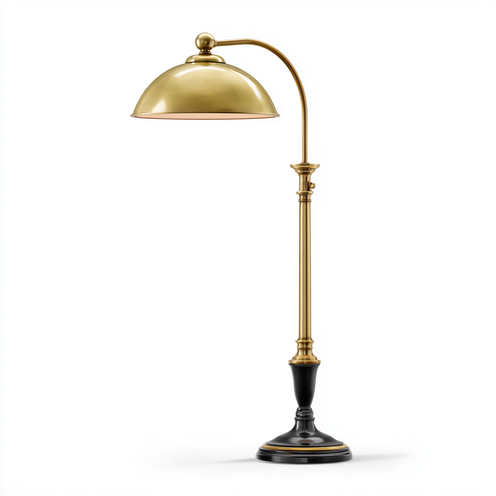 Lampada da terra in metallo 45x30x160 cm oro - nero per il soggiorno design classico-comfyota