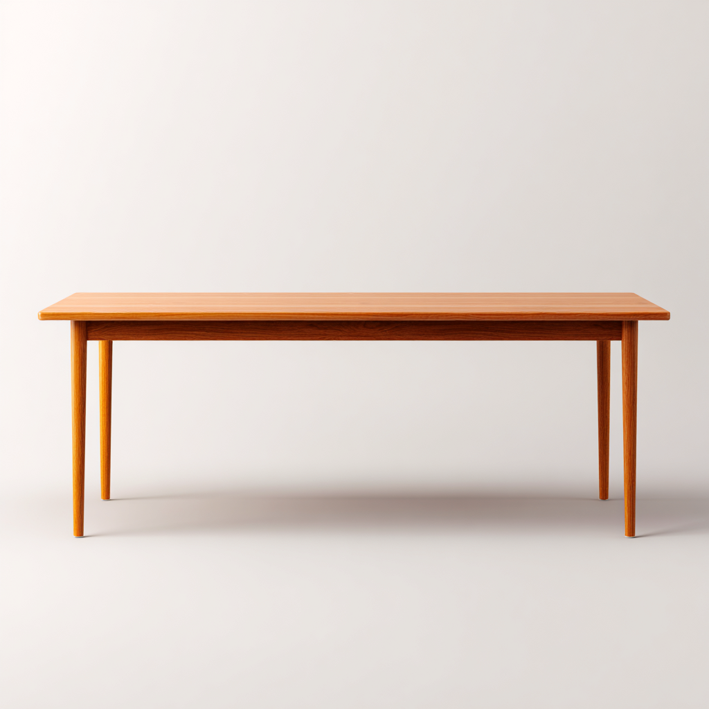 Tavolo da pranzo legno massello 200x85x75 cm - naturale - stile moderno per sala da pranzo-comfyota