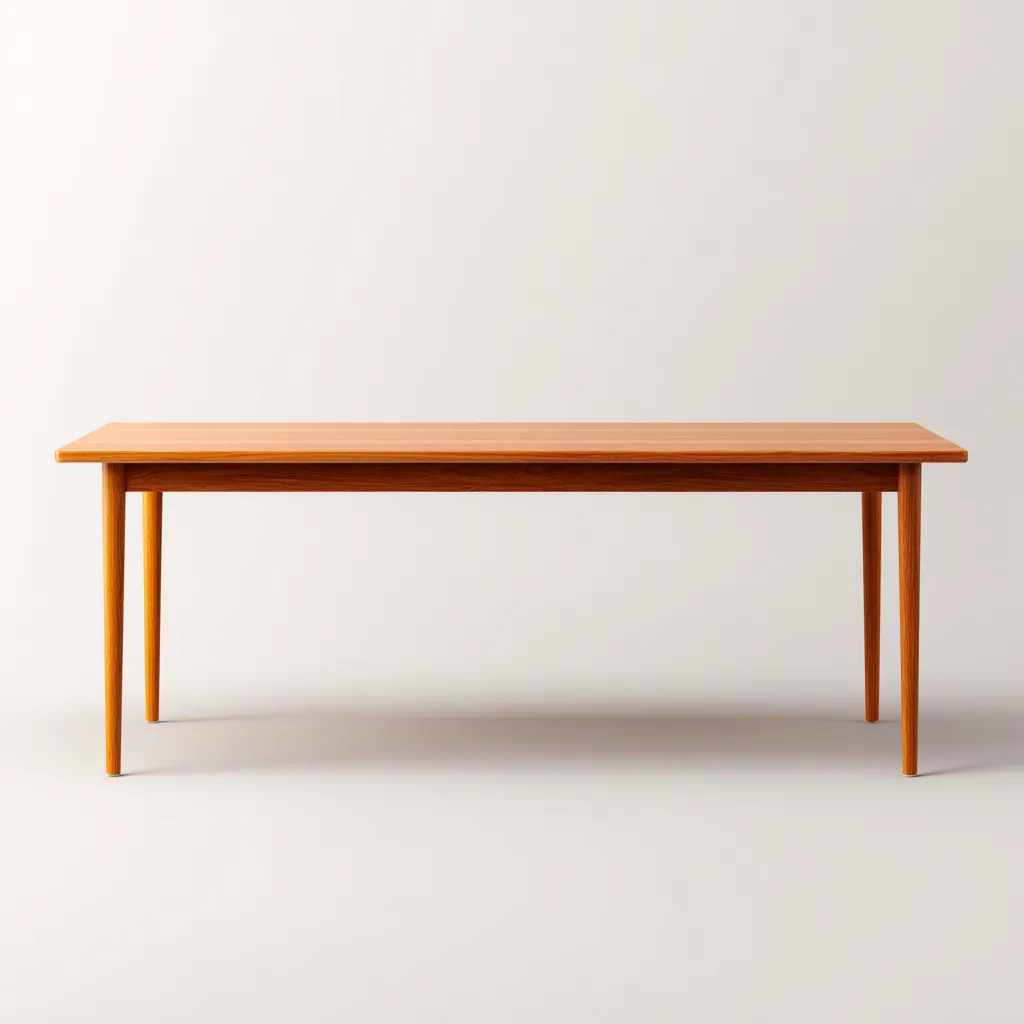 Tavolo da pranzo legno massello 200x85x75 cm - naturale - stile moderno per sala da pranzo-comfyota