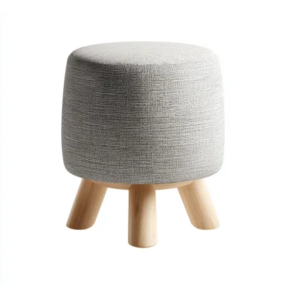 Pouf tessuto 35x35x43 cm - grigio - adatto al soggiorno - stile moderno-comfyota