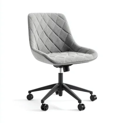 Sedia da ufficio tessuto imbottito 60x58x88 cm - grigio - stile moderno adatto all'ufficio-comfyota