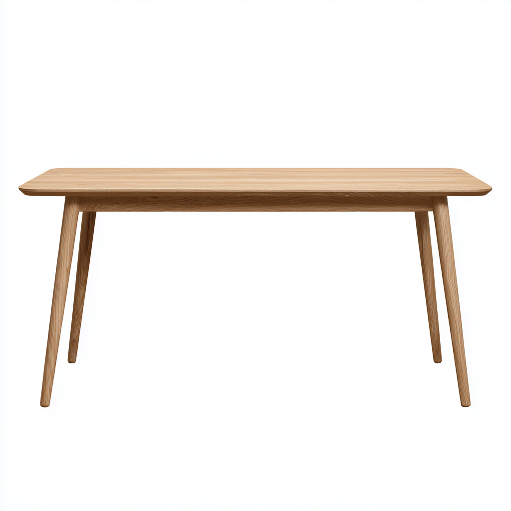 Tavolo da pranzo legno massello 150x80x75 cm - naturale chiaro - stile moderno adatto alla sala da pranzo-comfyota