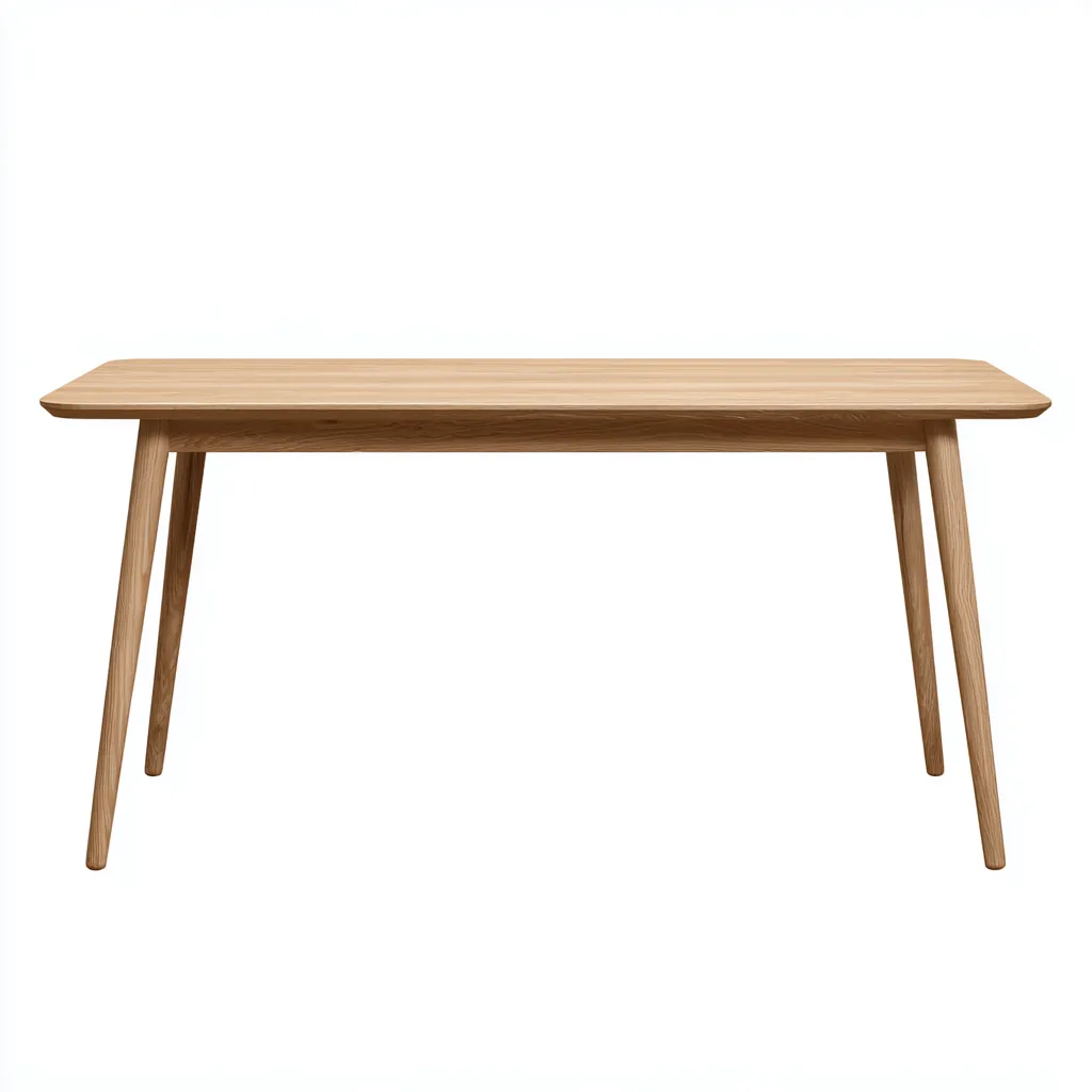 Tavolo da pranzo legno massello 150x80x75 cm - naturale chiaro - stile moderno adatto alla sala da pranzo-comfyota