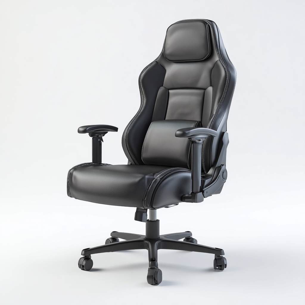 Sedia da ufficio similpelle ergonomica 72x70x135 cm - nero - stile moderno adatto all'ufficio-comfyota