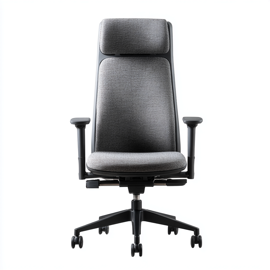 Sedia da ufficio tessuto ergonomico 68x67x124 cm - grigio - stile moderno adatto all'ufficio-comfyota