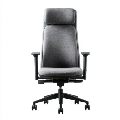 Sedia da ufficio tessuto ergonomico 68x67x124 cm - grigio - stile moderno adatto all'ufficio-comfyota