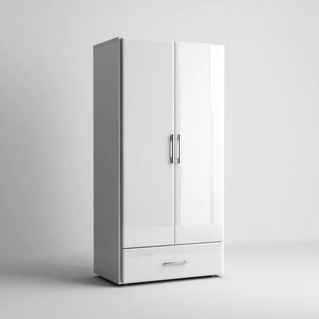 Armadio in pannelli 90x50x190 cm - bianco - adatto alla camera da letto - design moderno-comfyota