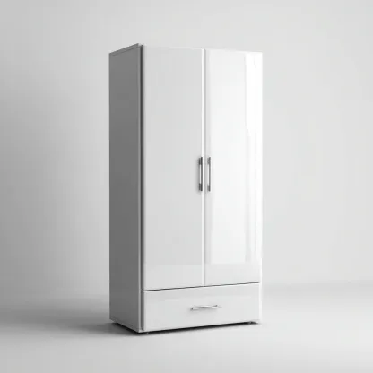 Armadio in pannelli 90x50x190 cm - bianco - adatto alla camera da letto - design moderno-comfyota