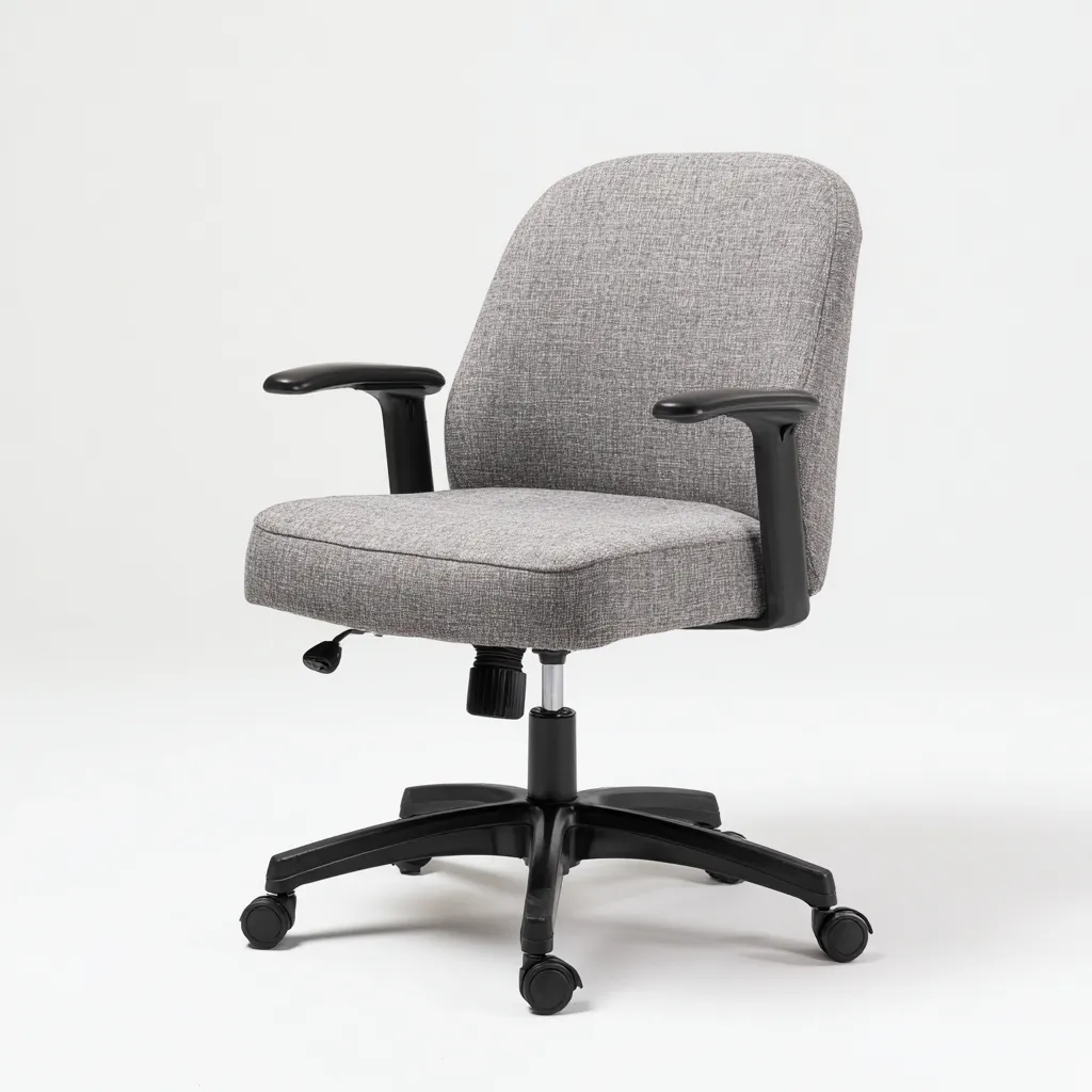 Sedia da ufficio tessuto imbottito 60x58x90 cm - grigio - stile moderno adatto all'ufficio-comfyota