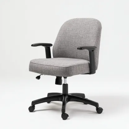 Sedia da ufficio tessuto imbottito 60x58x90 cm - grigio - stile moderno adatto all'ufficio-comfyota