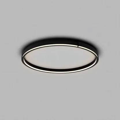 Lampada da soffitto in metallo 40x40x3 cm nero per il soggiorno stile moderno-comfyota