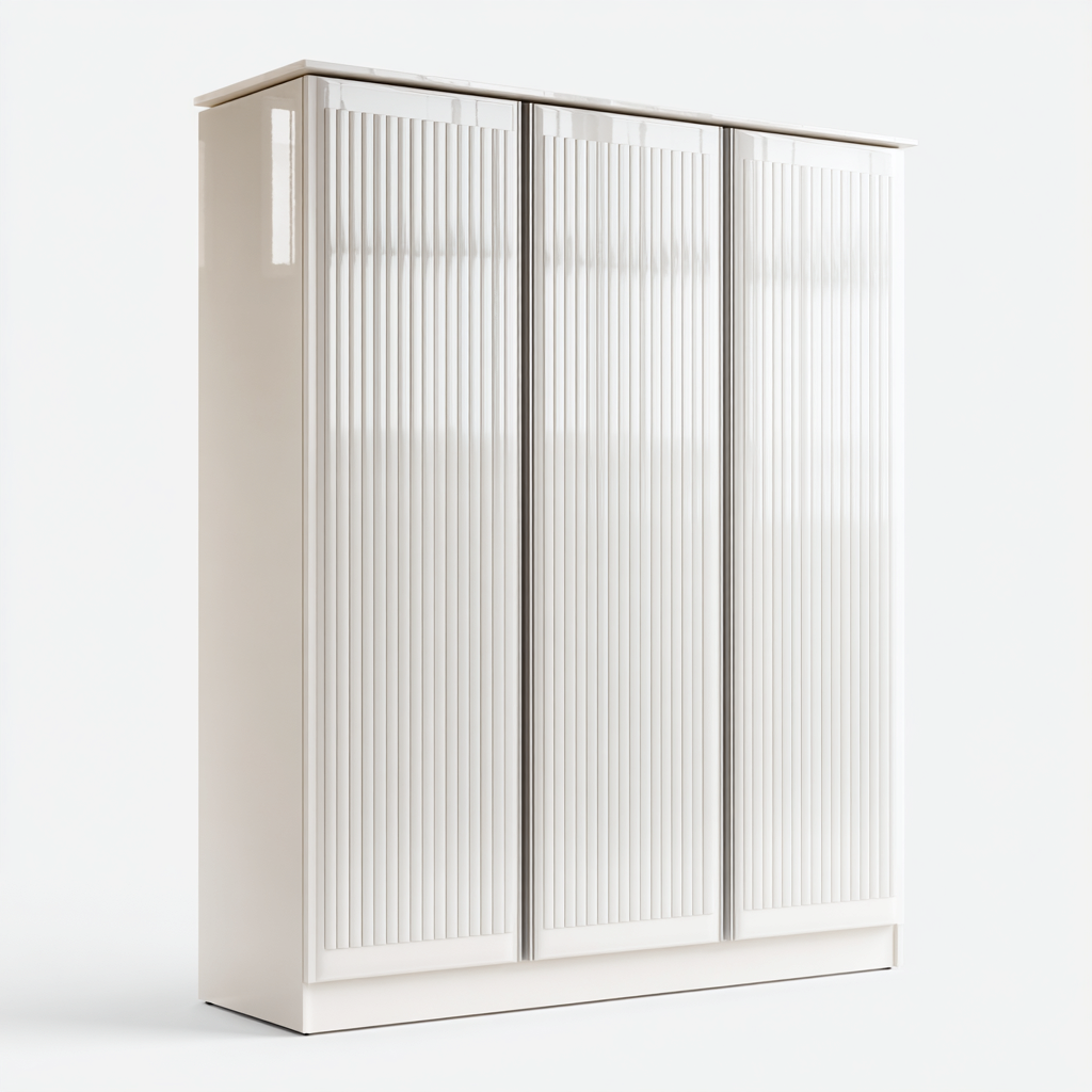 Armadio in pannelli 120x55x200 cm - bianco - adatto alla camera da letto - design moderno-comfyota