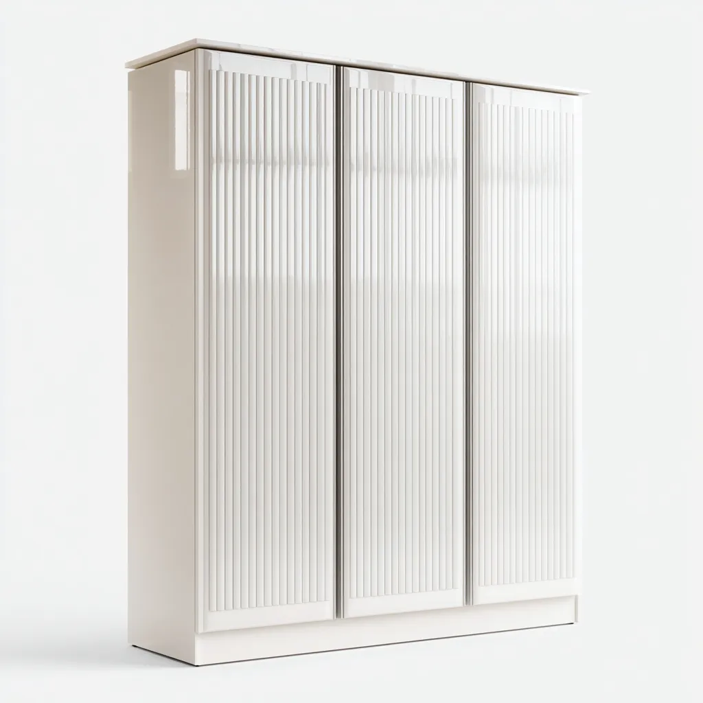 Armadio in pannelli 120x55x200 cm - bianco - adatto alla camera da letto - design moderno-comfyota