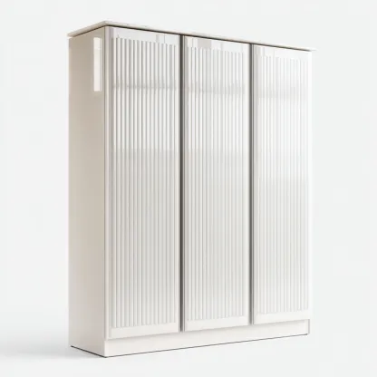 Armadio in pannelli 120x55x200 cm - bianco - adatto alla camera da letto - design moderno-comfyota