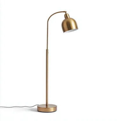 Lampada da terra in metallo 42x25x150 cm oro per il soggiorno design moderno-comfyota