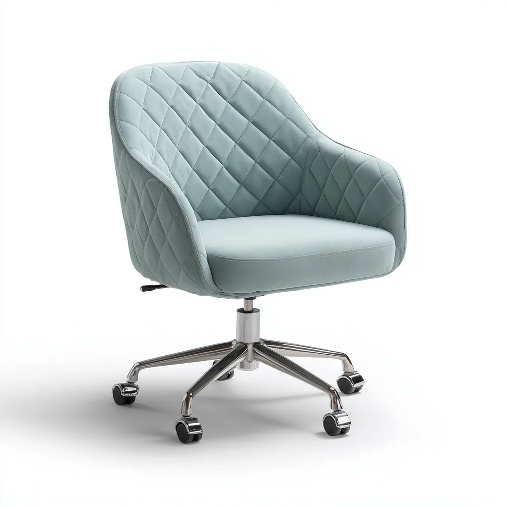 Sedia da ufficio tessuto imbottito 60x58x82 cm - verde - stile moderno adatto all'ufficio-comfyota