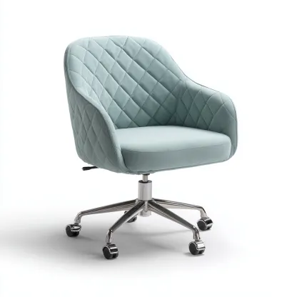 Sedia da ufficio tessuto imbottito 60x58x82 cm - verde - stile moderno adatto all'ufficio-comfyota