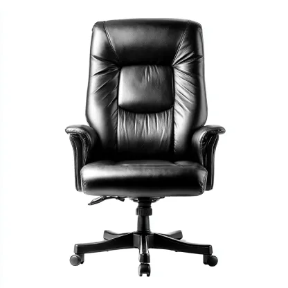 Sedia da ufficio pelle sintetica ergonomica 70x68x118 cm - nero - stile moderno adatto all'ufficio-comfyota