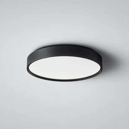 Lampada da soffitto in metallo 35x35x6 cm nero - bianco per il soggiorno stile moderno-comfyota