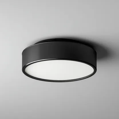 Lampada da soffitto in metallo 36x36x11 cm nero per il soggiorno stile moderno-comfyota