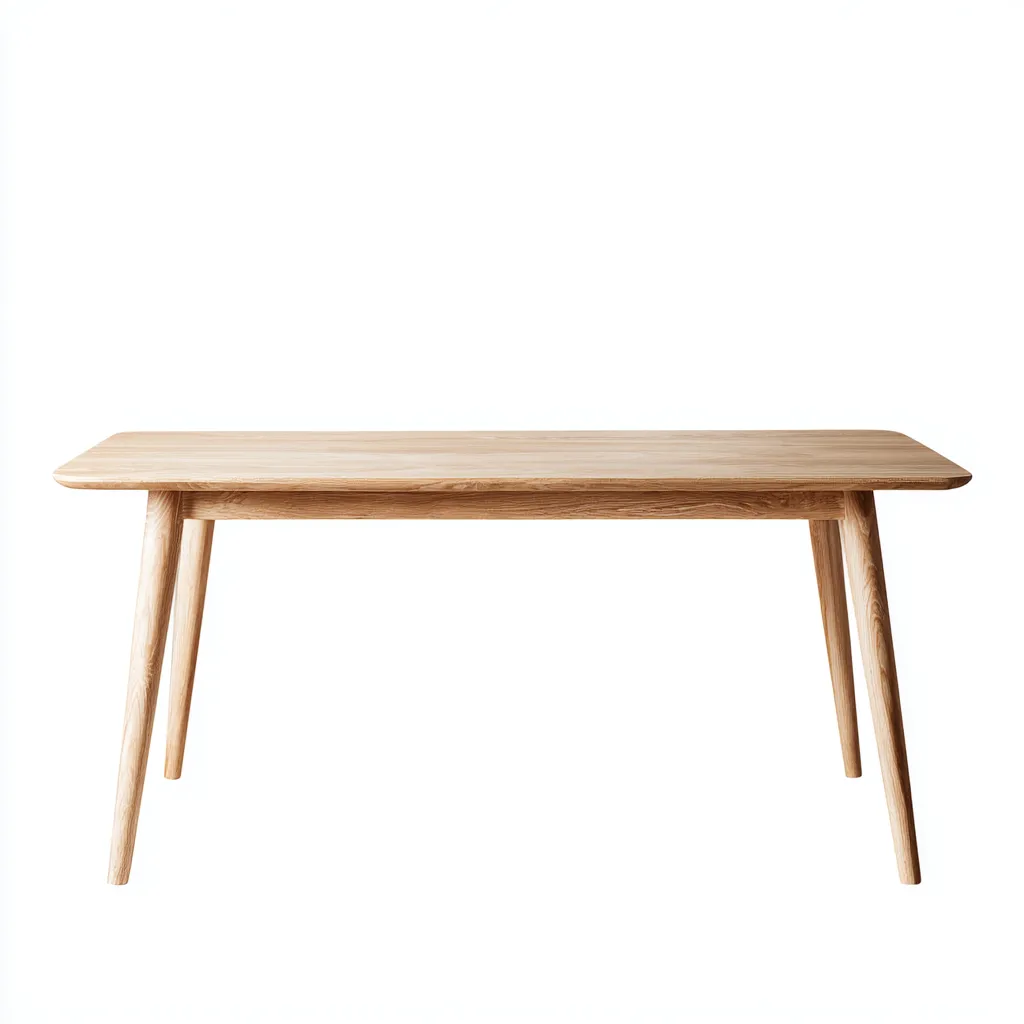 Tavolo da pranzo legno massello 165x80x75 cm - naturale chiaro - stile moderno per sala da pranzo-comfyota