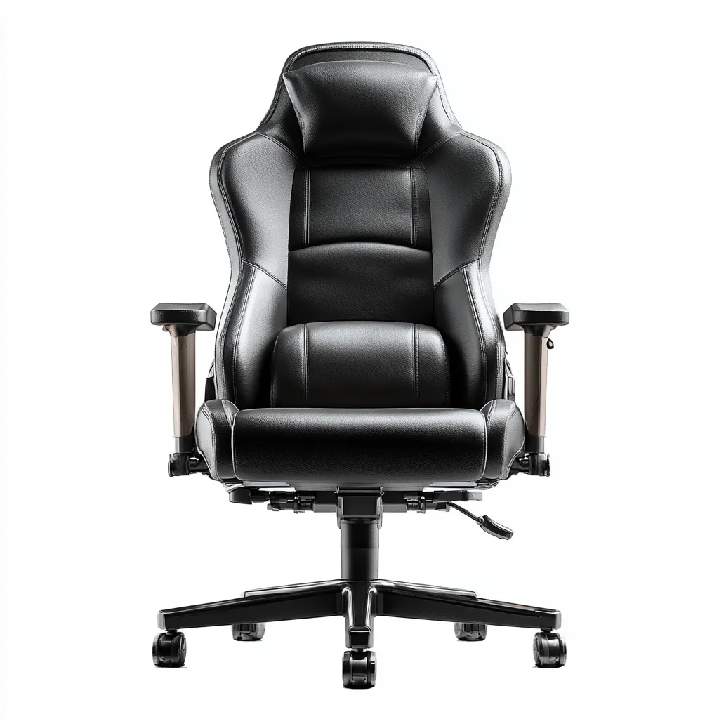 Sedia da ufficio similpelle ergonomica 70x68x132 cm - nero - stile moderno adatto all'ufficio-comfyota