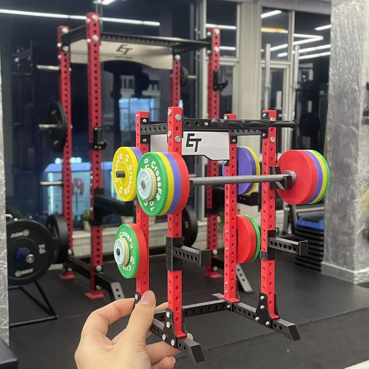 3D Printed Squat Rack Model