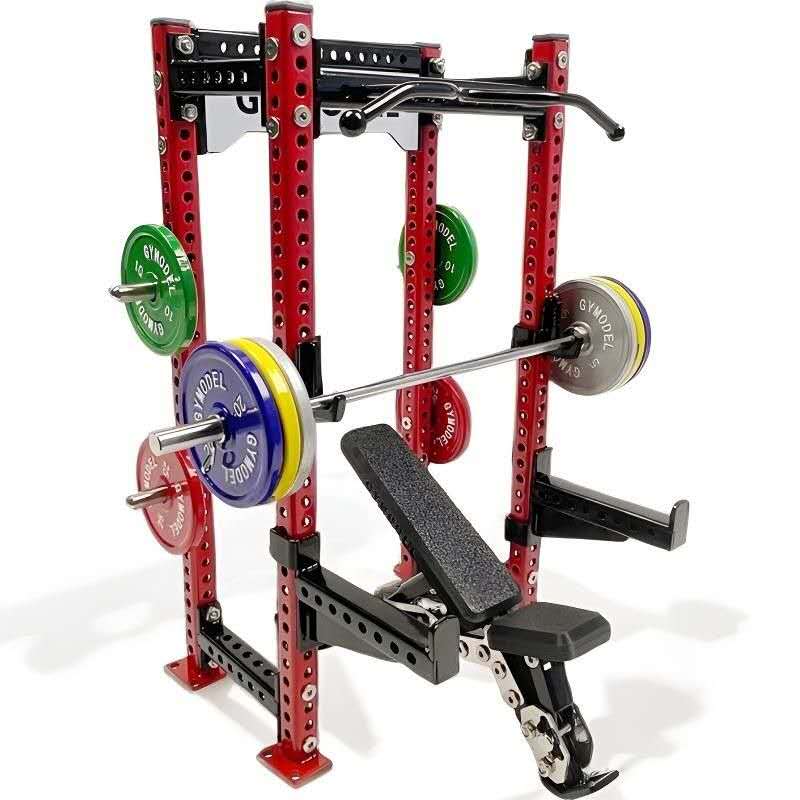 Mini Squat Rack + Bench Model