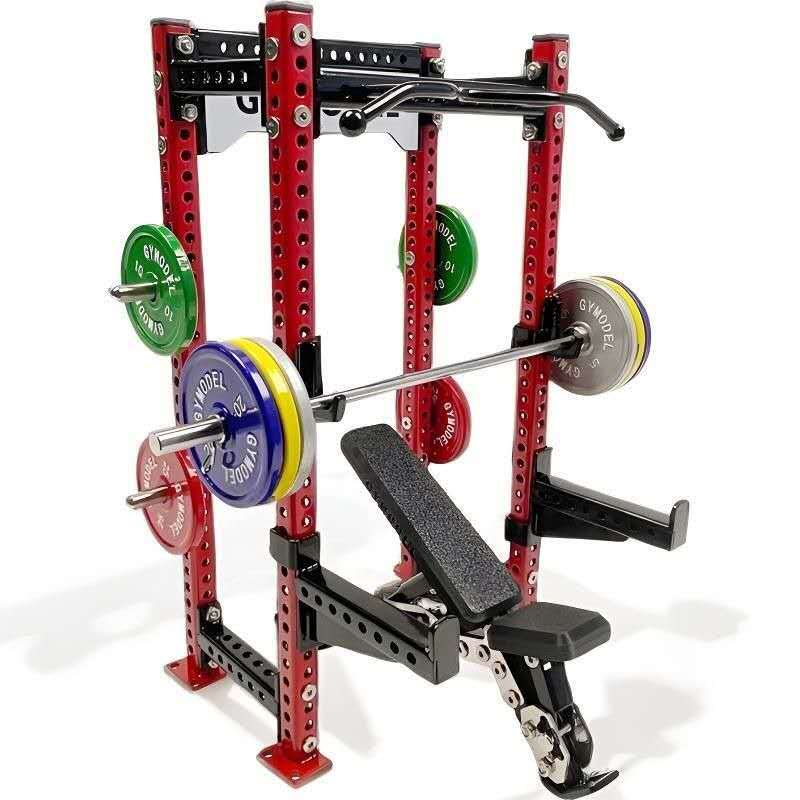 Mini Squat Rack + Bench Model