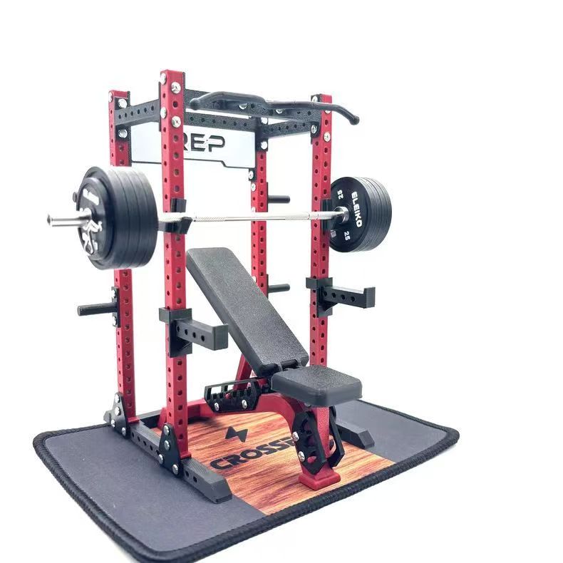 3D Printed Mini Squat Rack + Bench Model