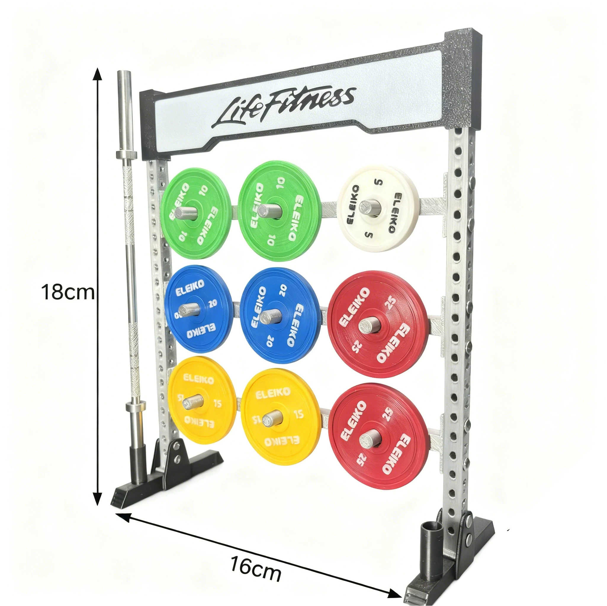 Weight Plate Rack+Barbell