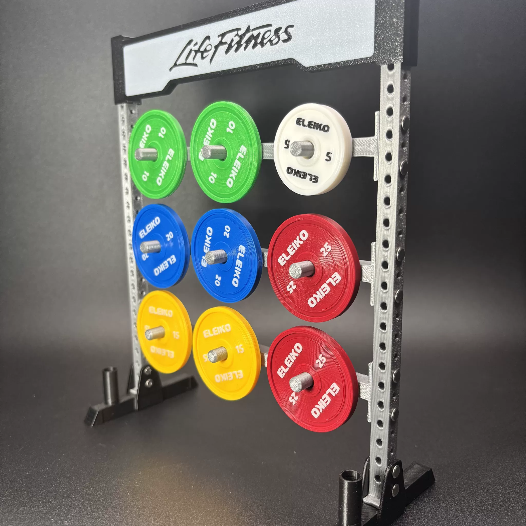 Weight Plate Rack+Barbell