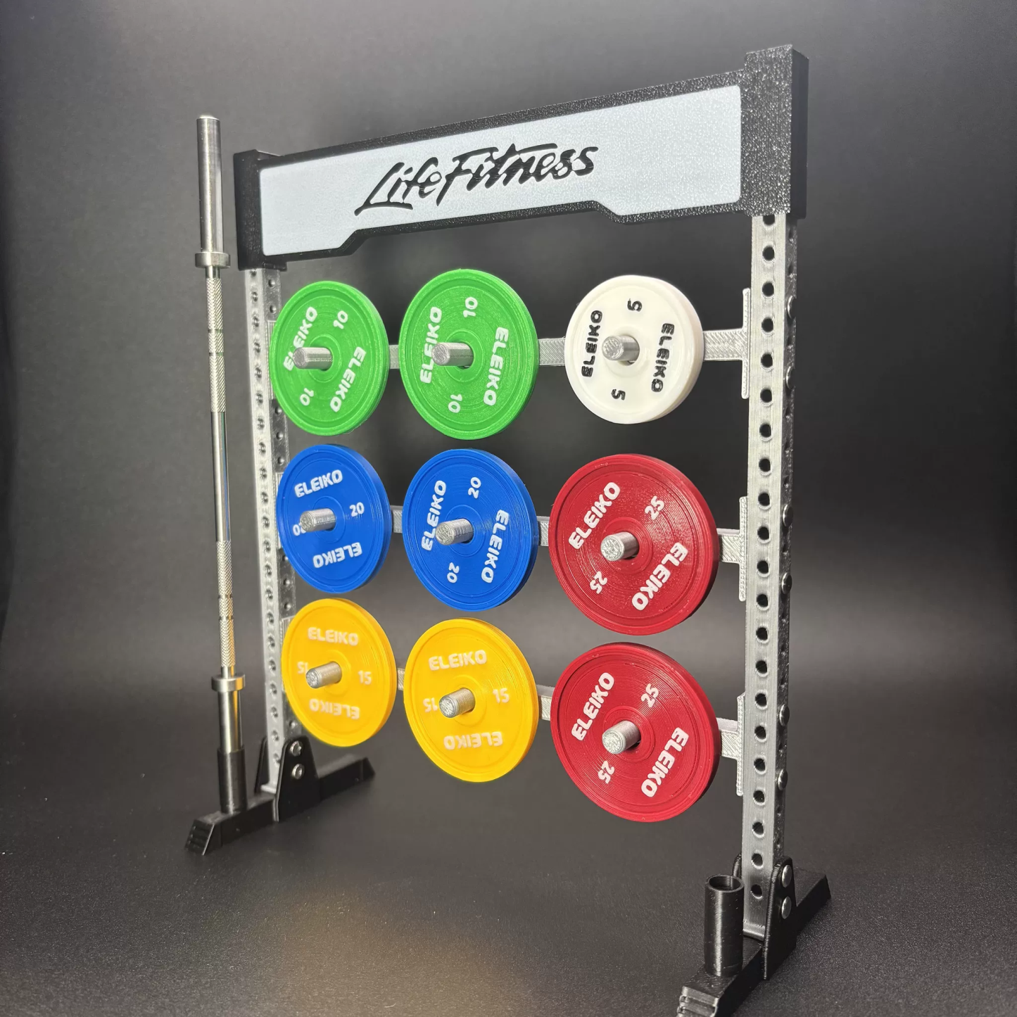 Weight Plate Rack+Barbell