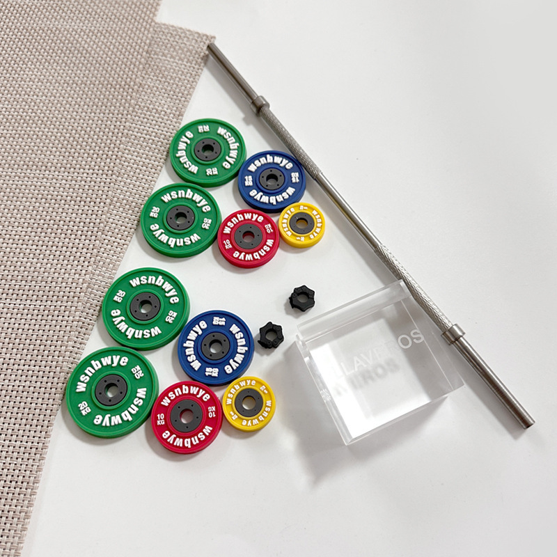 Mini Barbell Fitness Equipment Ornament