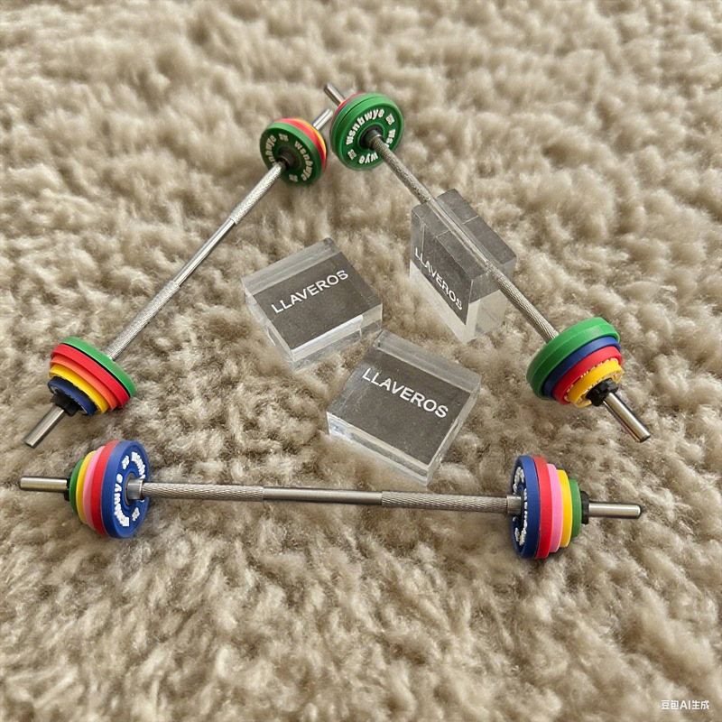 Mini Barbell Fitness Equipment Ornament