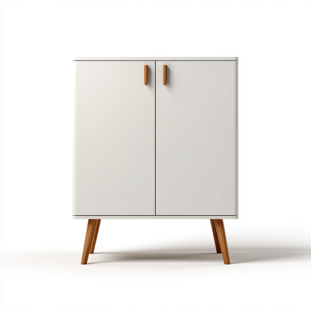 Scarpiera legno 70x37x98 cm - bianco-legno - stile minimalista-Shelteroli