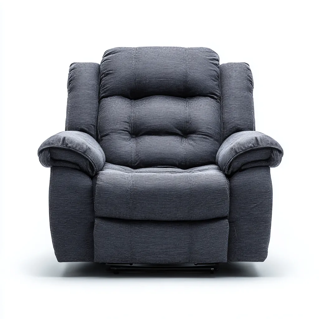 Poltrona reclinabile Tessuto 95x90x100 cm - Grigio scuro - Design confortevole-Shelteroli