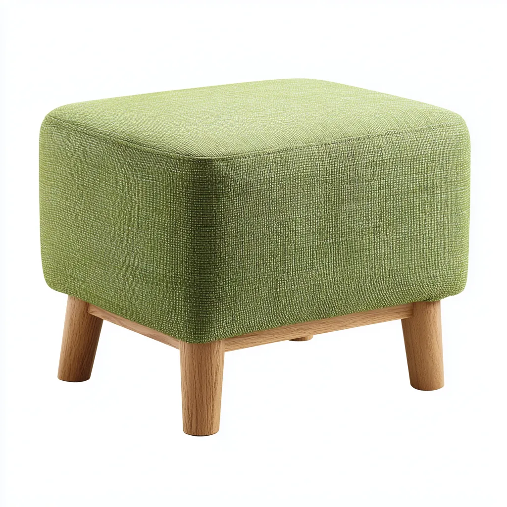 Pouf Tessuto 30x30x42 cm - Verde-legno - Design moderno-Shelteroli