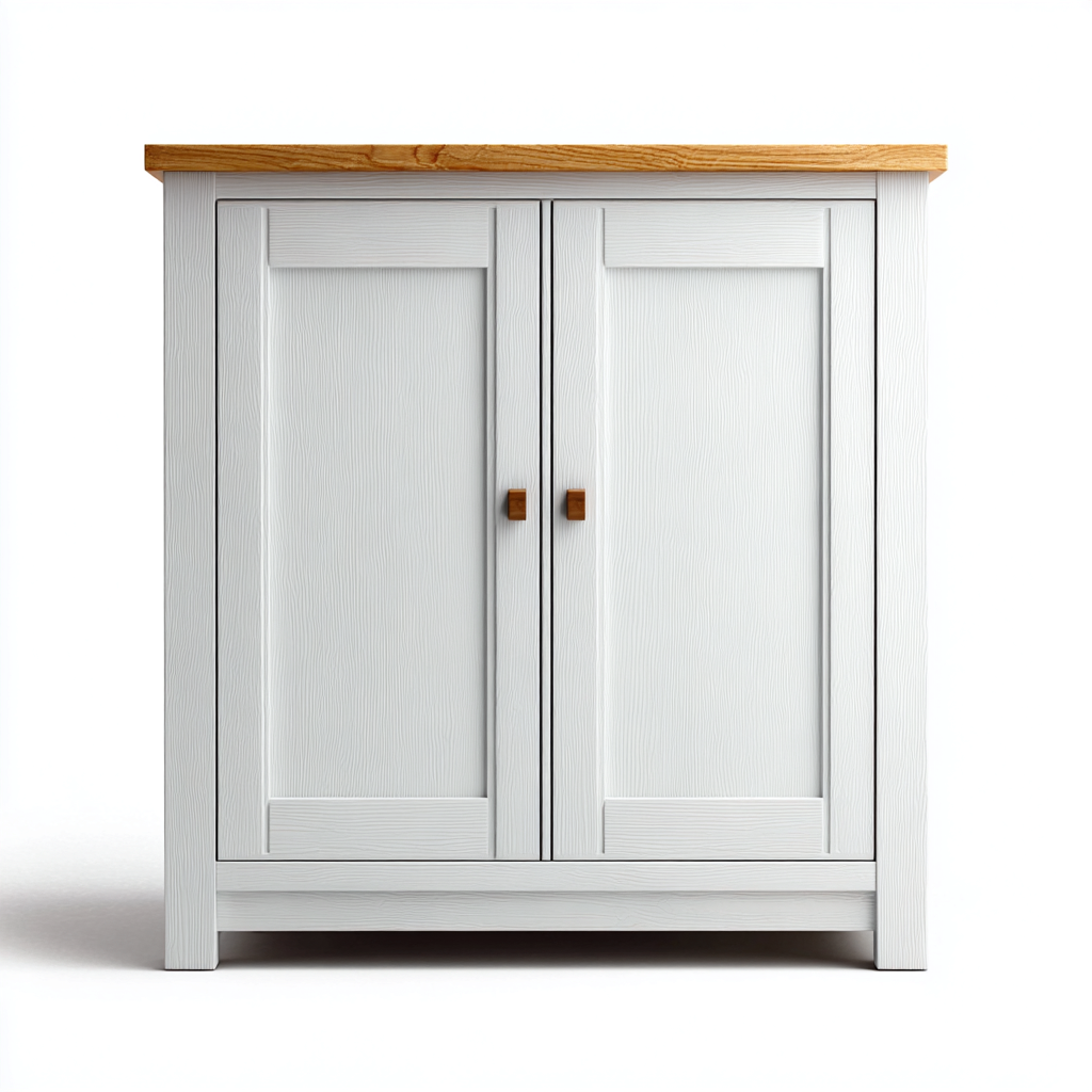 Scarpiera legno 80x38x92 cm - bianco-legno - stile classico-Shelteroli