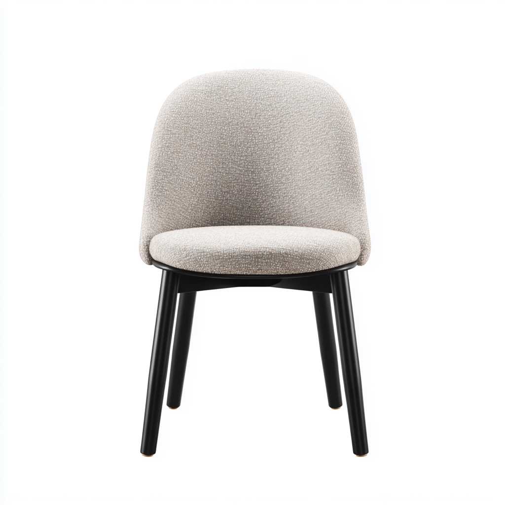 Sedia da pranzo tessuto 50x47x82 cm - grigio-nero - stile moderno-Shelteroli