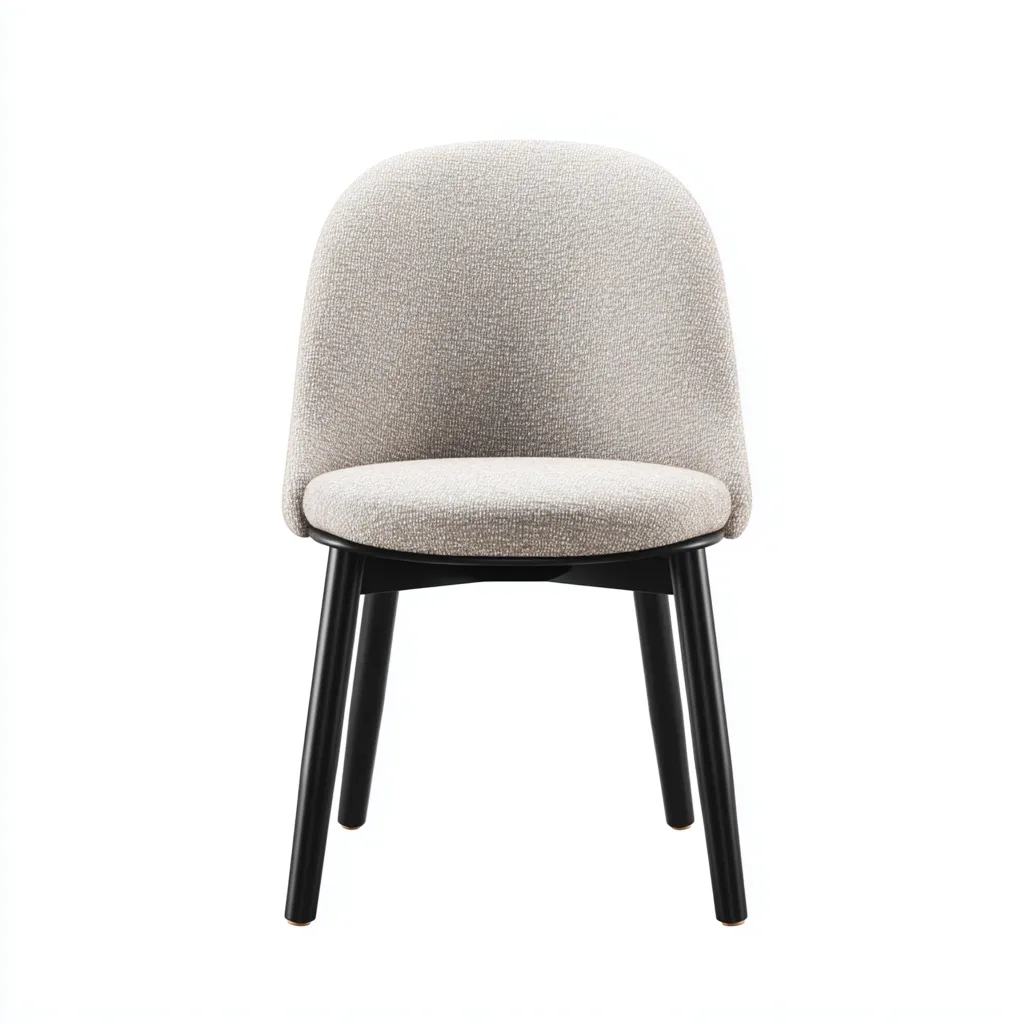 Sedia da pranzo tessuto 50x47x82 cm - grigio-nero - stile moderno-Shelteroli