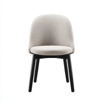 Sedia da pranzo tessuto 50x47x82 cm - grigio-nero - stile moderno-Shelteroli