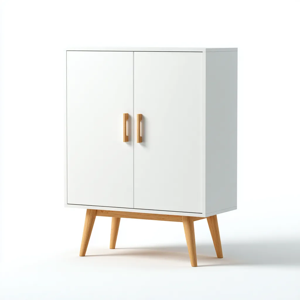 Scarpiera legno 72x39x100 cm - bianco-legno - stile scandinavo-Shelteroli
