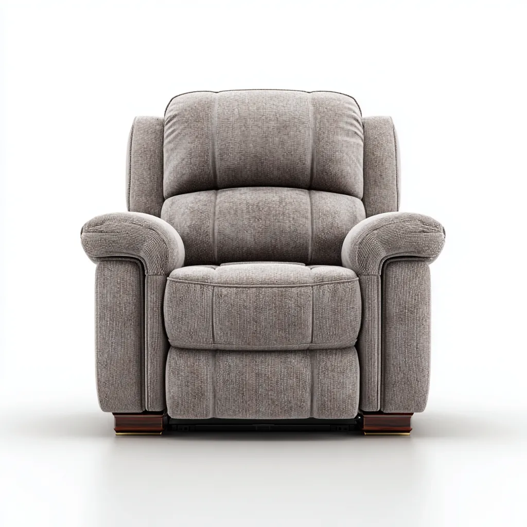 Poltrona reclinabile Tessuto 95x92x100 cm - Grigio - Design classico-Shelteroli