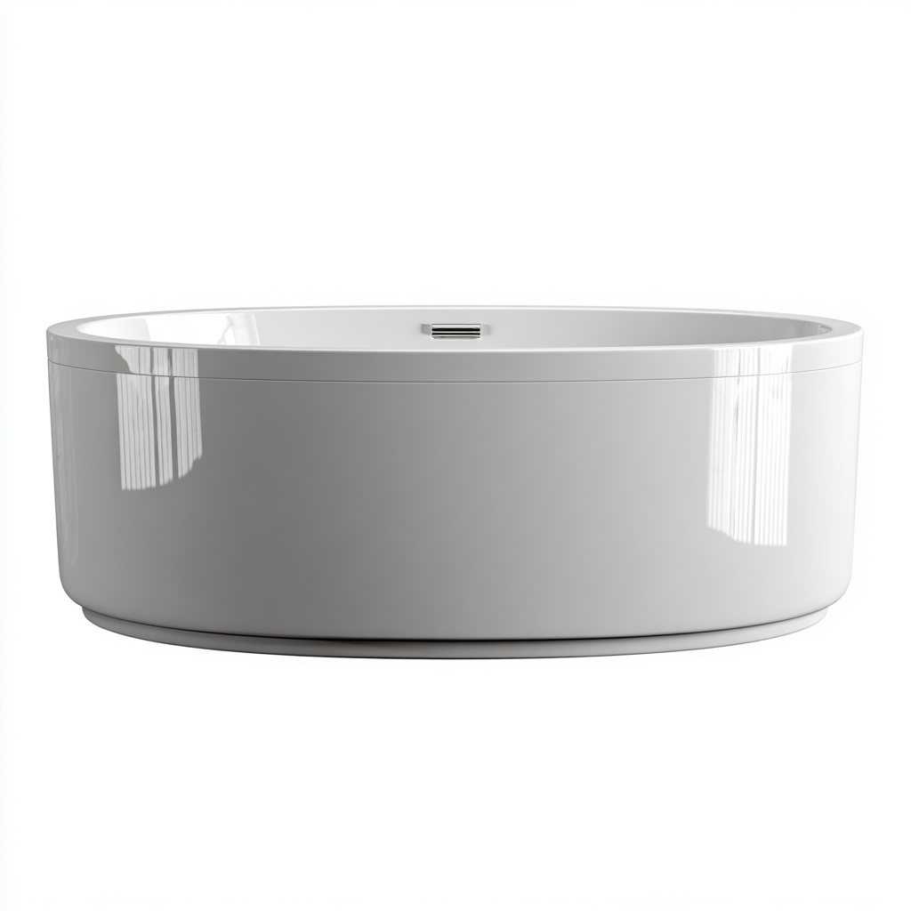 Vasca da bagno in acrilico 165x80x58 cm - bianco - design moderno per bagno-Shelteroli