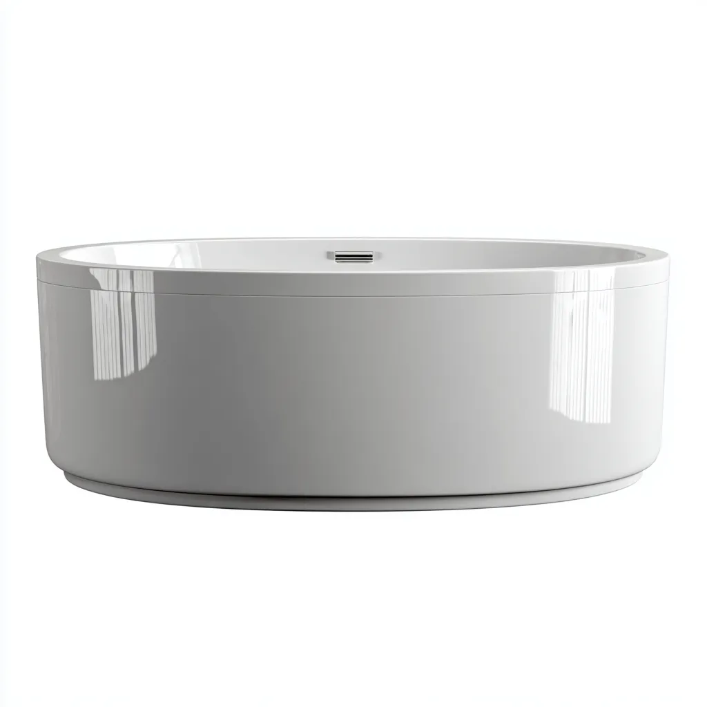 Vasca da bagno in acrilico 165x80x58 cm - bianco - design moderno per bagno-Shelteroli