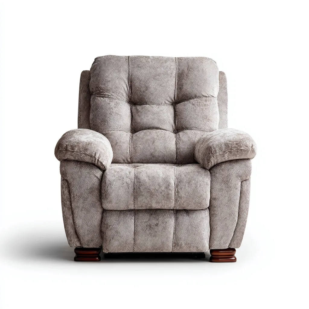 Poltrona reclinabile Tessuto 95x90x100 cm - Grigio - Design classico-Shelteroli