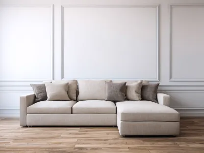 Sofá rinconera tapizado en tela 280x160x88 cm - beige - adecuado para salón - diseño moderno-Dwellingare