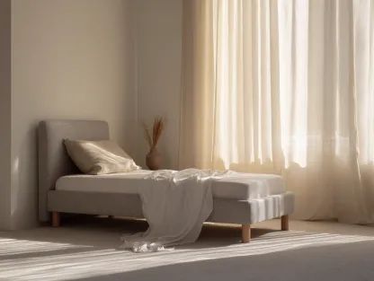 Cama individual tapizada en tela 200x90x95 cm - gris claro - adecuada para dormitorio - diseño moderno-Dwellingare