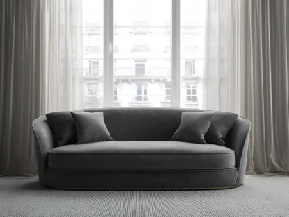 Sofá de 3 plazas tapizado en tela 210x90x85 cm - gris - adecuado para salón - diseño moderno-Dwellingare